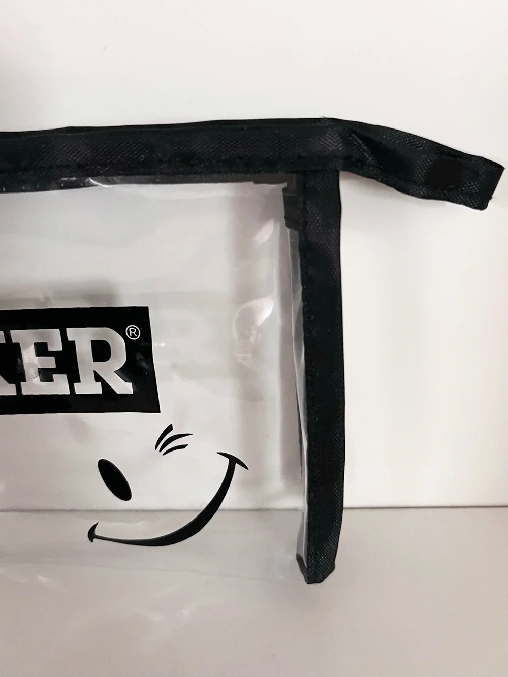 Joe boxer clear zippy pouch